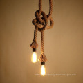 Popular Industrial Fancy Hemp Rope Lamp Edison Pendant Light